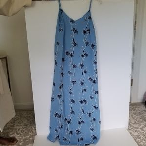 Blue palm print maxi dress from C&E